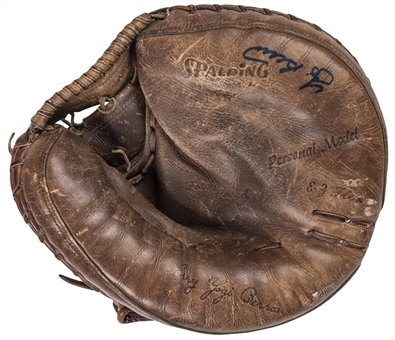 1959-1960 Yogi Berra Game Used & Signed Catchers Glove (PSA/DNA)